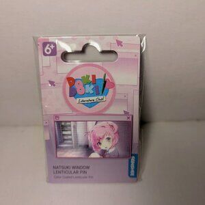 Doki Doki Literature Club Natsuki Lenticular Enamel Pin Official Lapel Badge